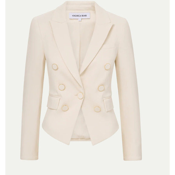 Veronica Beard Diego Dickey Jacket Ecru US 4 - Picture 2 of 11